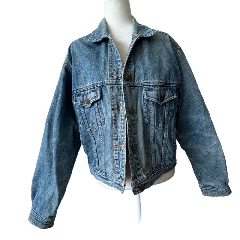 Vintage Eddie Bauer Women’s Denim Jacket Western Cowgirl 90’s SZ L